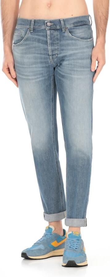 Dondup Blauwe Skinny Jeans met Riemlussen Blue Heren - Foto 2