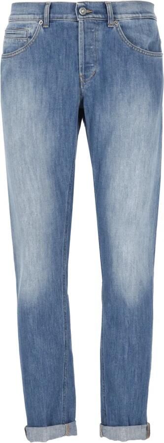 Dondup Blauwe Skinny Jeans met Riemlussen Blue Heren - Foto 8