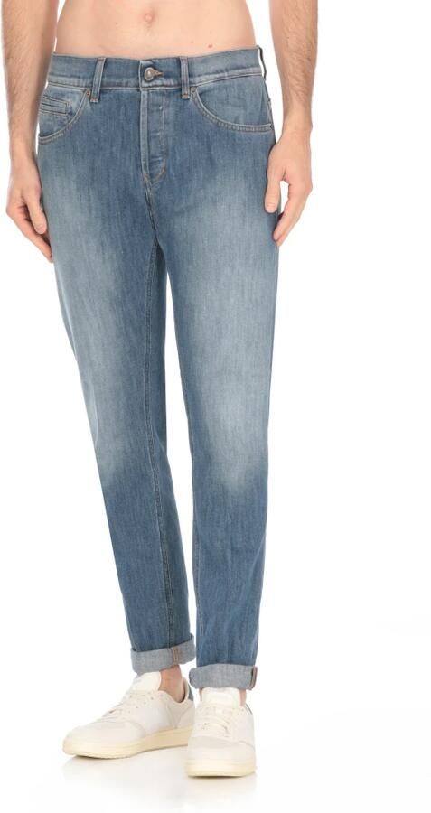 Dondup Blauwe Skinny Jeans met Riemlussen Blue Heren - Foto 6