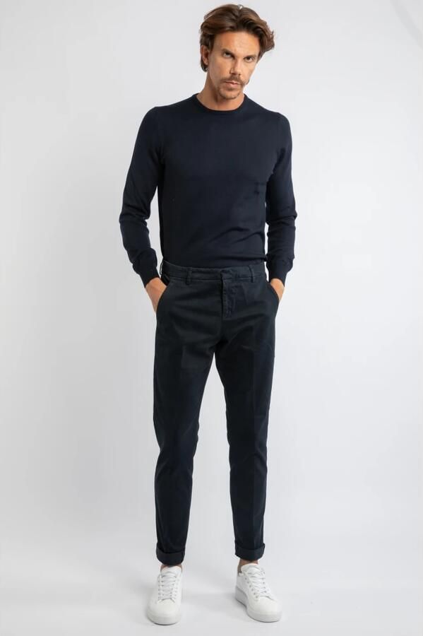 Dondup Katoenen Chino Broek met Oprolbare Manchetten Blue Heren - Foto 4