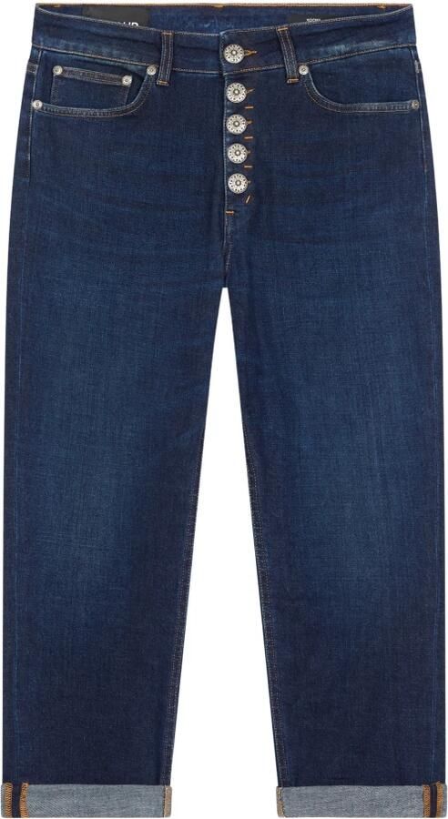 Dondup Blauwe Katoenen Jeans met Juweelknopen Blue Dames - Foto 15