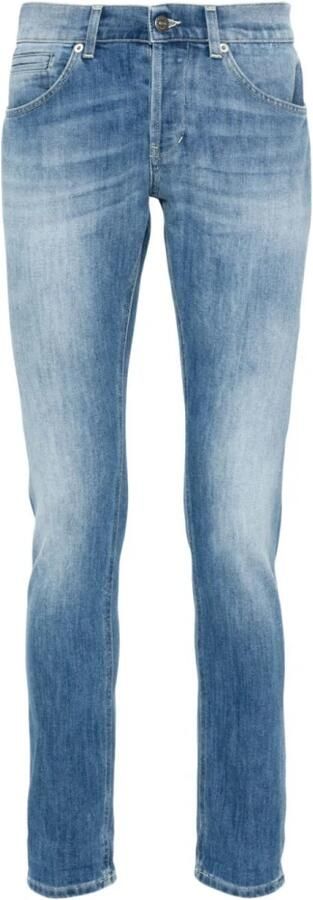 Dondup Blauwe Katoenen Jeans met Riemlussen Blue Heren - Foto 6