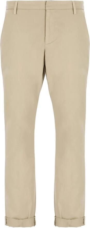 Dondup Katoenen Broek Gaubert Stijl Beige Heren - Foto 8