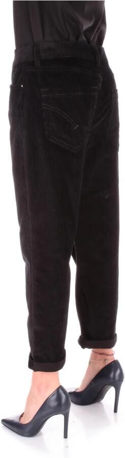 Dondup Dames Straight Broek met Logo Black Dames - Foto 2