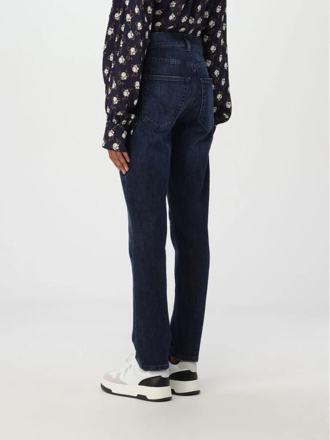 Dondup Denim Skinny Stretch Jeans met Logo Blue Dames