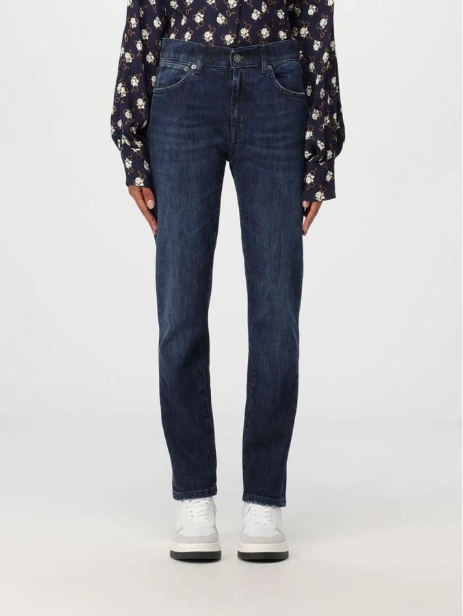 Dondup Denim Skinny Stretch Jeans met Logo Blue Dames - Foto 2