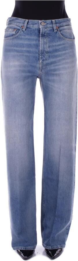 Dondup Lichtblauwe Wide Leg Dames Jeans Blue Dames