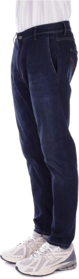 Dondup Donkere Denim Jeans Rits Knoopsluiting Blue Heren - Foto 12