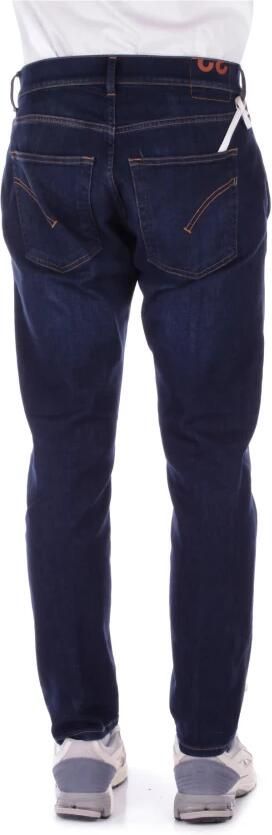 Dondup Donkere Denim Jeans Rits Knoopsluiting Blue Heren - Foto 11