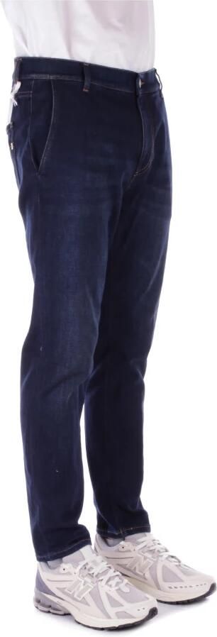 Dondup Donkere Denim Jeans Rits Knoopsluiting Blue Heren - Foto 7