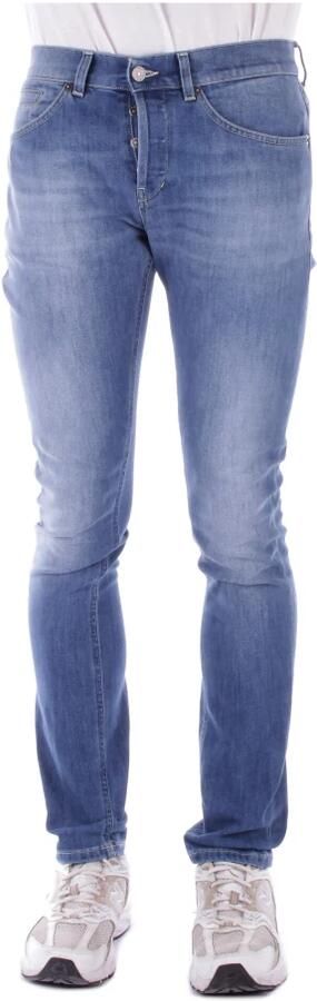 Dondup Blauwe Katoenen Jeans met Riemlussen Blue Heren - Foto 6