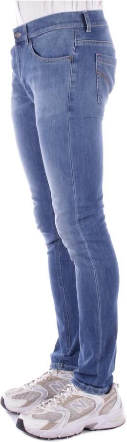 Dondup Blauwe Katoenen Jeans met Riemlussen Blue Heren - Foto 4
