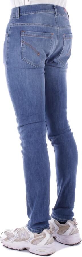 Dondup Blauwe Katoenen Jeans met Riemlussen Blue Heren