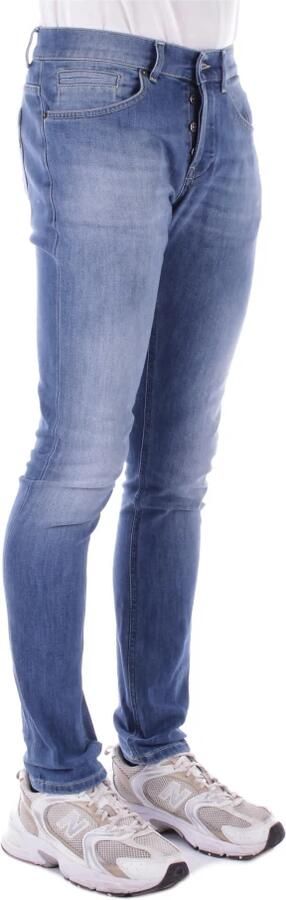 Dondup Blauwe Katoenen Jeans met Riemlussen Blue Heren - Foto 2