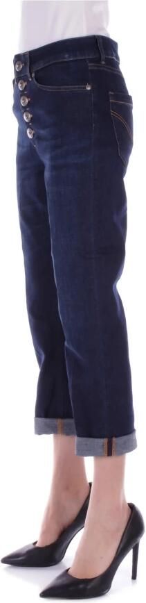 Dondup Blauwe Katoenen Jeans met Juweelknopen Blue Dames - Foto 13