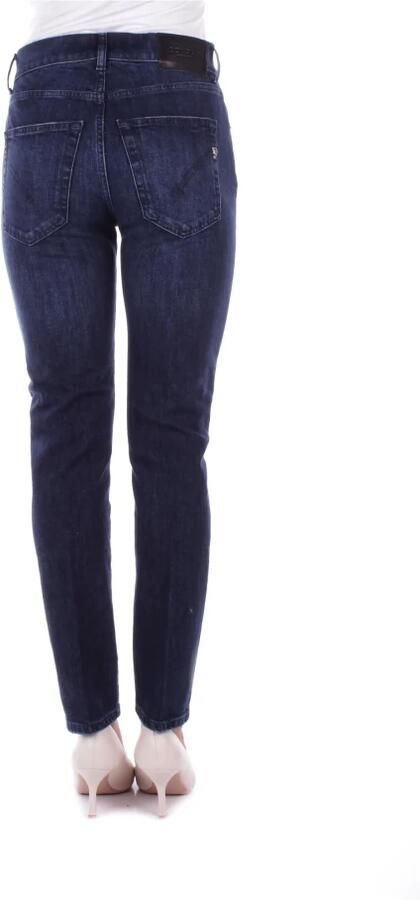 Dondup Denim Skinny Stretch Jeans met Logo Blue Dames - Foto 4