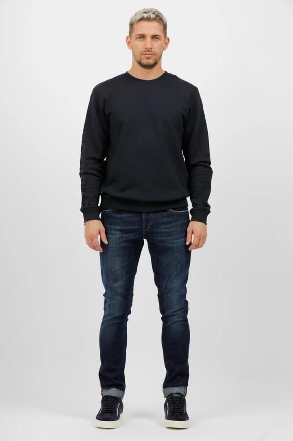 Dondup Sweatshirt met ronde hals en zijdelingse mouwprint Blue Heren - Foto 2