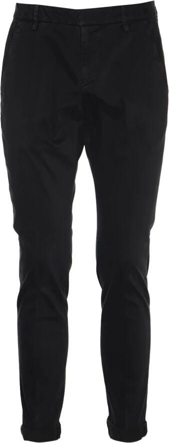 Dondup Katoenen Chino Broek met Oprolbare Manchetten Blue Heren