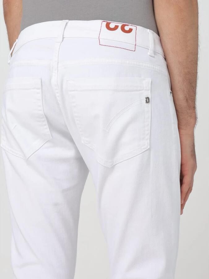 Dondup Witte Skinny-Fit Jeans met Logo Plaque White Heren - Foto 2