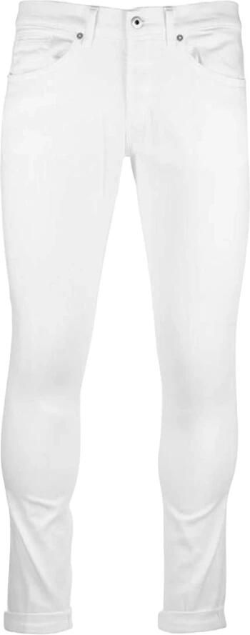 Dondup Witte Skinny-Fit Jeans met Logo Plaque White Heren - Foto 6