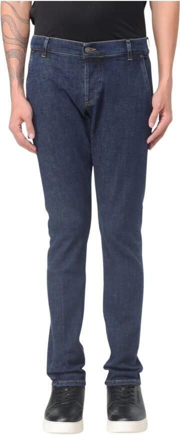 Dondup Slim Fit Denim Jeans met Logo Blue Heren - Foto 3