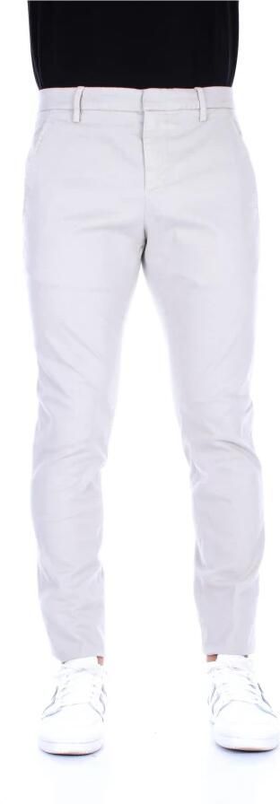 Dondup Heren Chino Broek. Slim Fit. Lage Taille. Medium Gewicht Gabardine. Gemaakt in Italië. Beige Heren - Foto 7