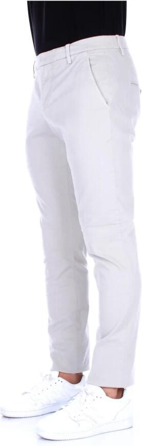 Dondup Heren Chino Broek. Slim Fit. Lage Taille. Medium Gewicht Gabardine. Gemaakt in Italië. Beige Heren - Foto 11