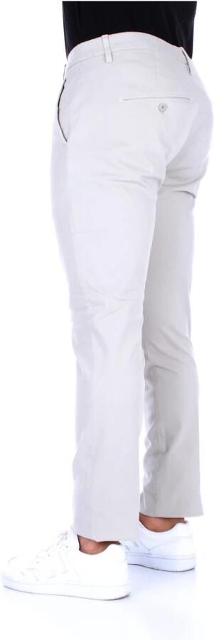 Dondup Heren Chino Broek. Slim Fit. Lage Taille. Medium Gewicht Gabardine. Gemaakt in Italië. Beige Heren - Foto 9