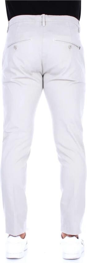 Dondup Heren Chino Broek. Slim Fit. Lage Taille. Medium Gewicht Gabardine. Gemaakt in Italië. Beige Heren - Foto 12