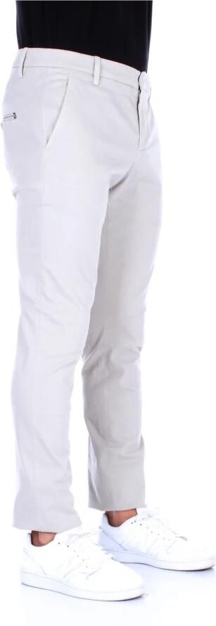 Dondup Heren Chino Broek. Slim Fit. Lage Taille. Medium Gewicht Gabardine. Gemaakt in Italië. Beige Heren - Foto 8