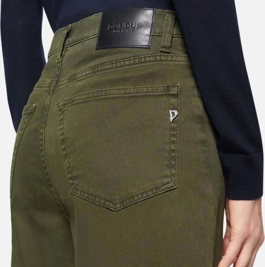 Dondup Groene Loose Fit Hoge Taille Jeans Green Dames - Foto 2