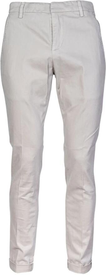 Dondup Heren Chino Broek. Slim Fit. Lage Taille. Medium Gewicht Gabardine. Gemaakt in Italië. Beige Heren - Foto 5