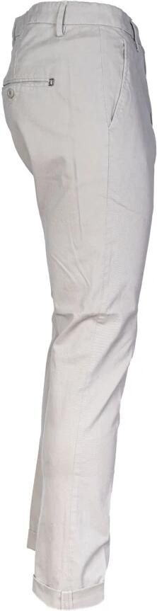 Dondup Heren Chino Broek. Slim Fit. Lage Taille. Medium Gewicht Gabardine. Gemaakt in Italië. Beige Heren - Foto 13
