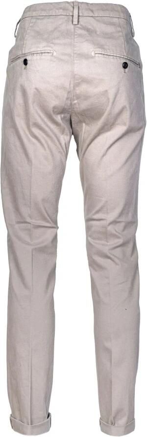 Dondup Heren Chino Broek. Slim Fit. Lage Taille. Medium Gewicht Gabardine. Gemaakt in Italië. Beige Heren - Foto 10