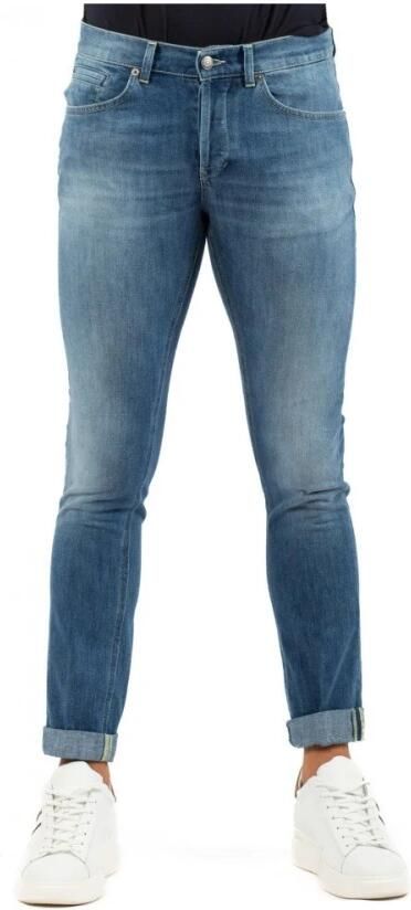 Dondup Blauwe Katoenen Jeans met Riemlussen Blue Heren - Foto 13
