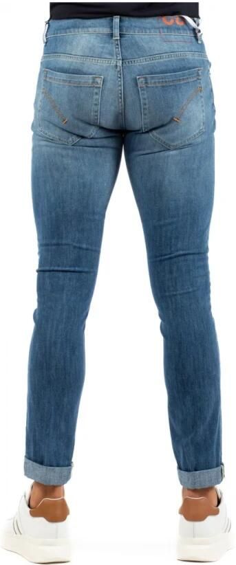 Dondup Blauwe Katoenen Jeans met Riemlussen Blue Heren - Foto 5