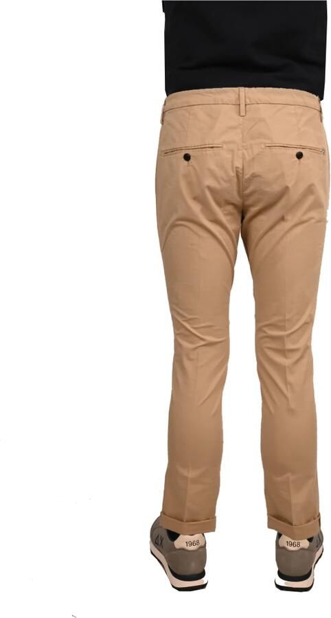 Dondup Katoenen Broek Gaubert Stijl Beige Heren