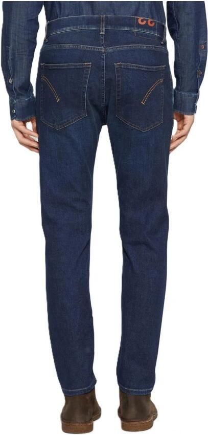 Dondup Donkere Denim Jeans Rits Knoopsluiting Blue Heren - Foto 3
