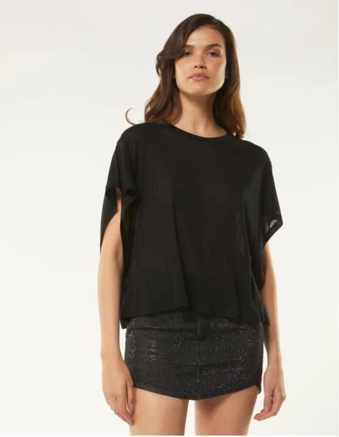 Dondup Casual T-Shirt Black Dames - Foto 3