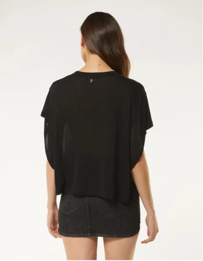 Dondup Casual T-Shirt Black Dames - Foto 5