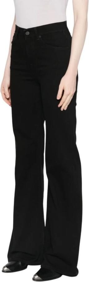 Dondup Zwarte Denim Jeans Rits Knoopsluiting Black Dames - Foto 3