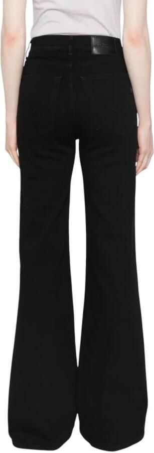 Dondup Zwarte Denim Jeans Rits Knoopsluiting Black Dames - Foto 2