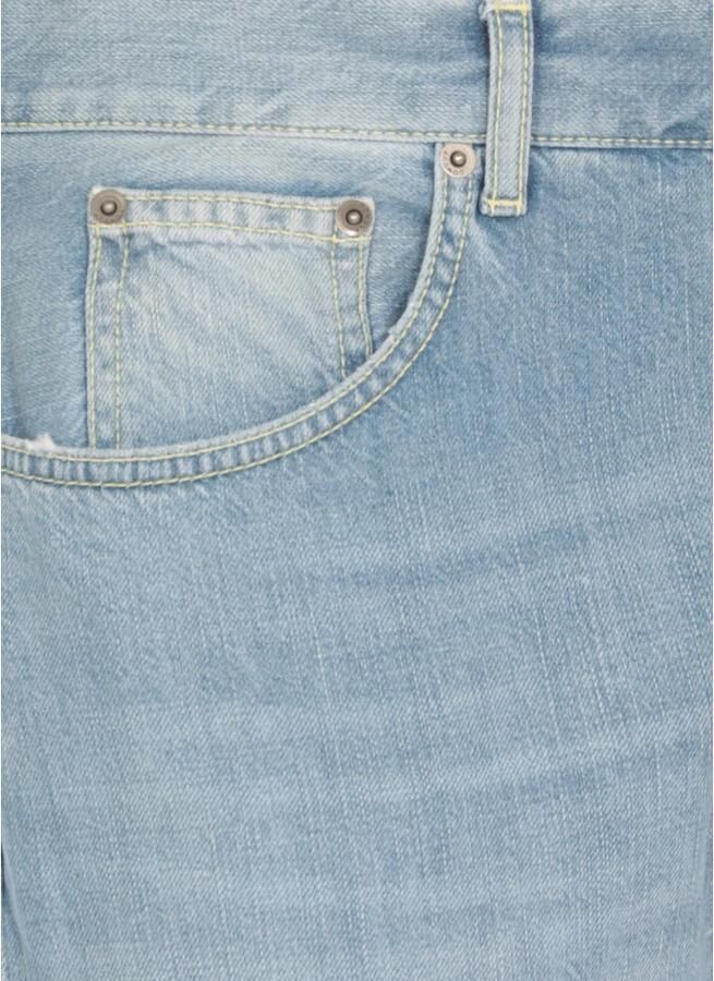 Dondup Lichtblauwe katoenen jeans voor mannen Blue Heren