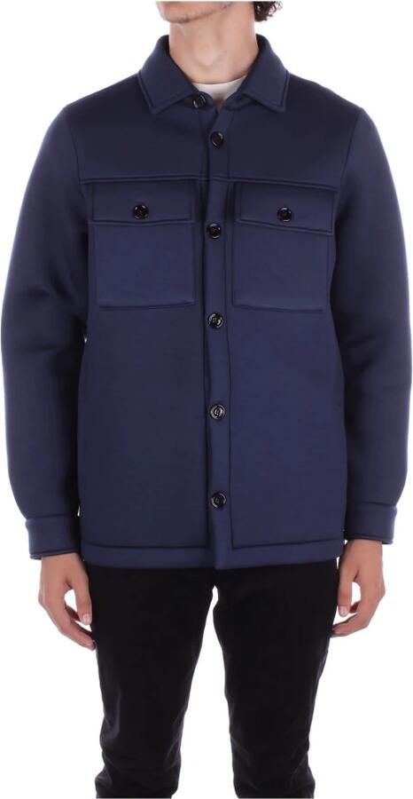 Dondup Logo Achterkant Knoopjas Blue Heren - Foto 6