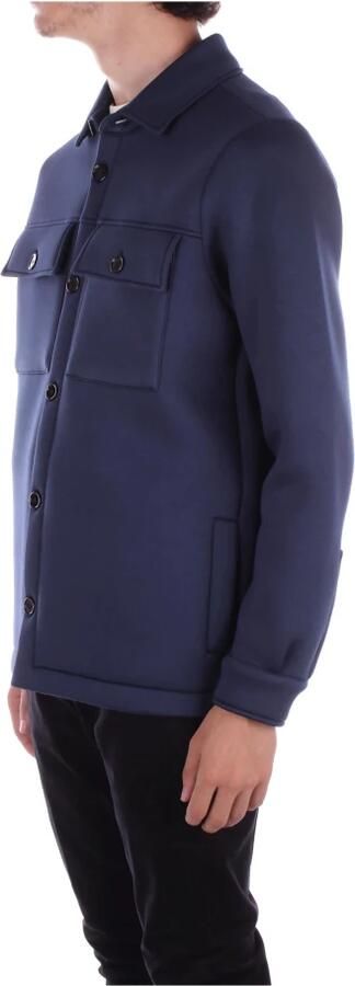 Dondup Logo Achterkant Knoopjas Blue Heren - Foto 2