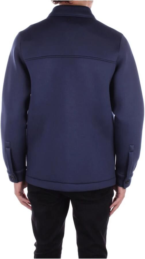 Dondup Logo Achterkant Knoopjas Blue Heren