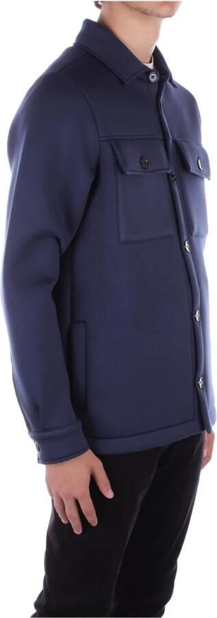 Dondup Logo Achterkant Knoopjas Blue Heren - Foto 3