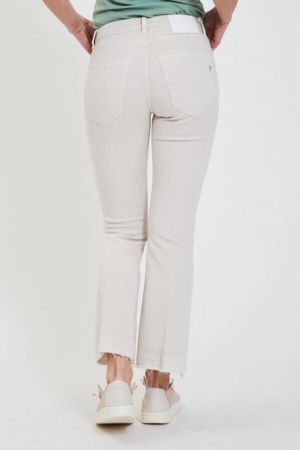 Dondup Open Hem Mandy Broek Beige Dames - Foto 5