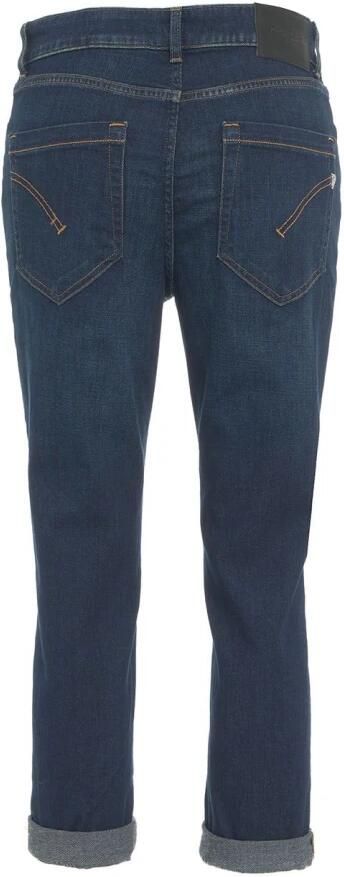 Dondup Blauwe Katoenen Jeans met Juweelknopen Blue Dames - Foto 6