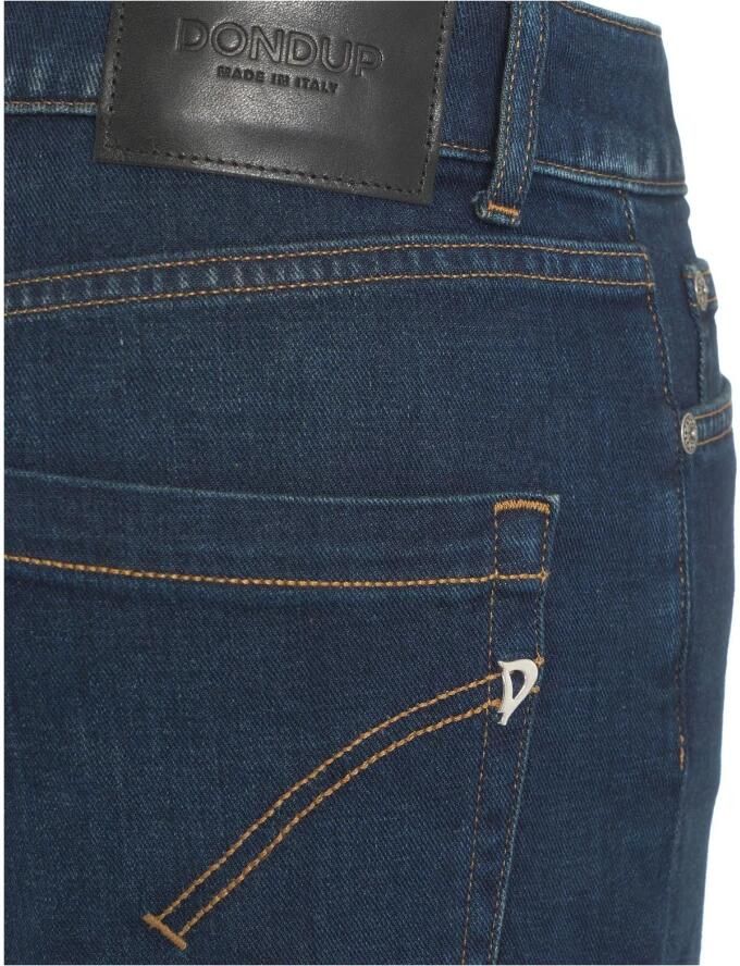 Dondup Blauwe Katoenen Jeans met Juweelknopen Blue Dames - Foto 2